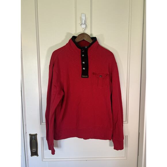 Polo by Ralph Lauren Other - Vintage Polo Ralph Lauren 1/4 Zip Button Pullover Mens Size XL Red Classic